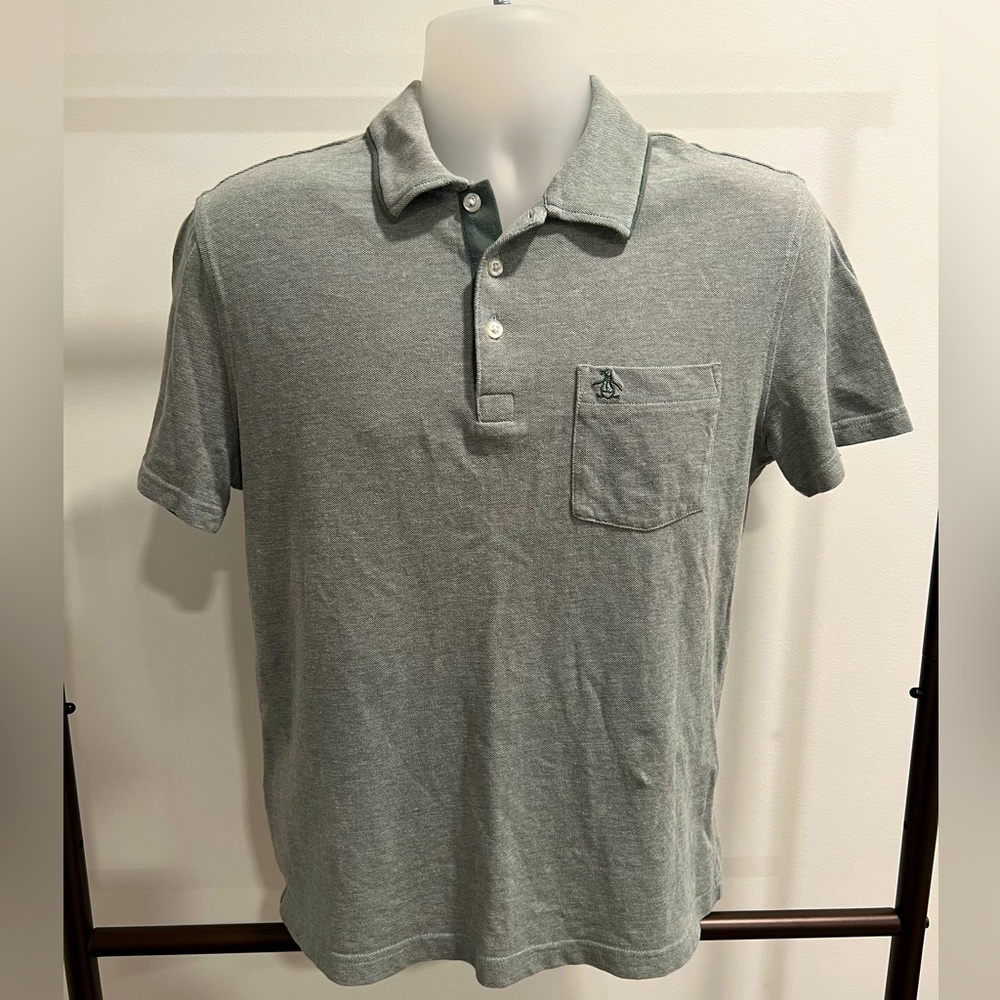 Original Penguin Green Polo l size medium